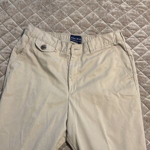 John Blair Men's Classic Khaki Chino Pants